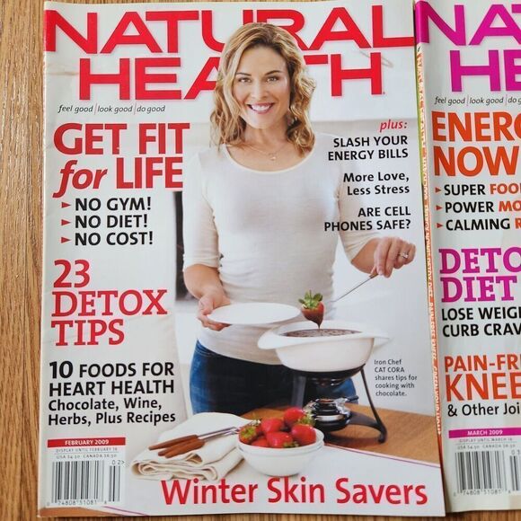 Natural Health Magazine Lot 2009 February, March Women Fitness & Beauty - Picture 2 of 4